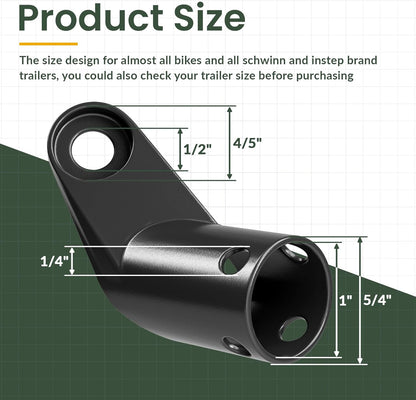 Upgraded Bike Trailer Attachment Coupler for Instep & Schwinn Bike Trailers, Bicycle Trailer Hitch Bike Cargo Trailer Coupler