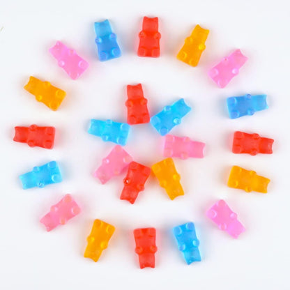 Gummy Molds, Bear Dinosaur Heart Mini Donut Silicone Gummy Molds with 2 Droppers, Pack of 4 Silicone Candy Mold