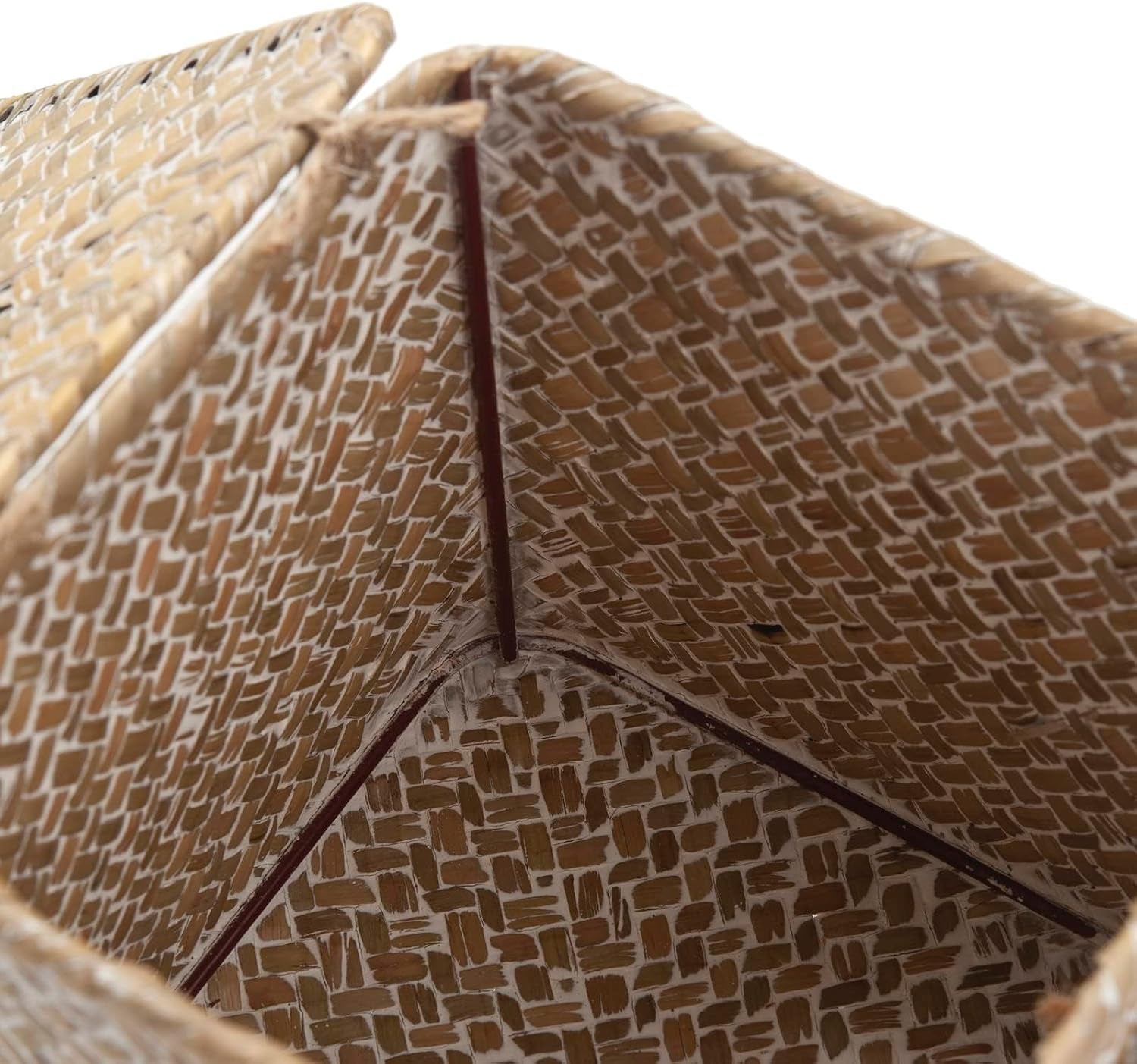 Seagrass Square Tissue Box Cover Woven Napkin Holder Decorative for Bathroom Farmhouse (Whitewash, 5.5 X 5.5 X 5.5 Inch)