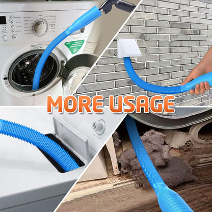 Dryer Vent Cleaner Kit Vacuum Attachment - Multiple Combinations V1 Lint Remover Power Washer and Vacuum Hose Quickly Removes Lint