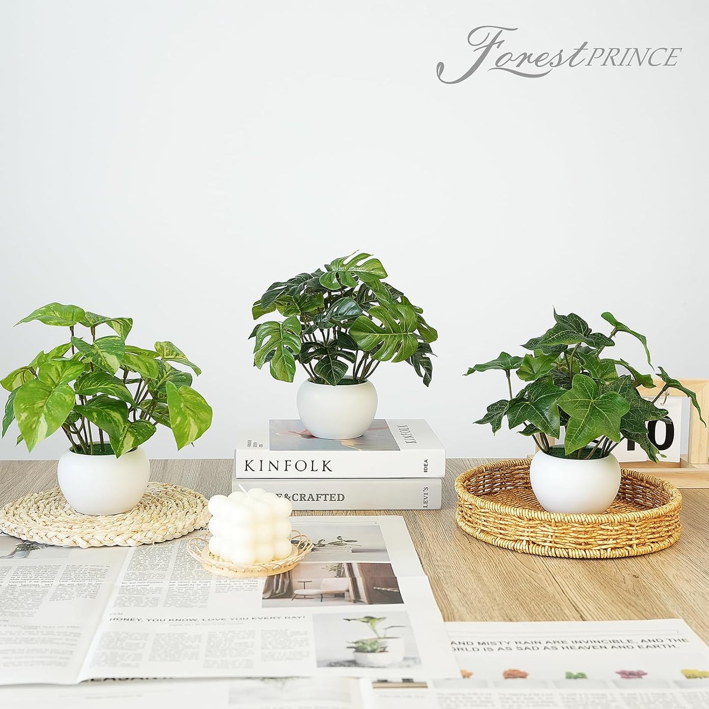 3 PCS Small Fake Plants, Artificial Potted Plants Indoor for Living Room Bedroom Kitchen Bathroom Shelf Windowsill Office Desk Plant Home Decor