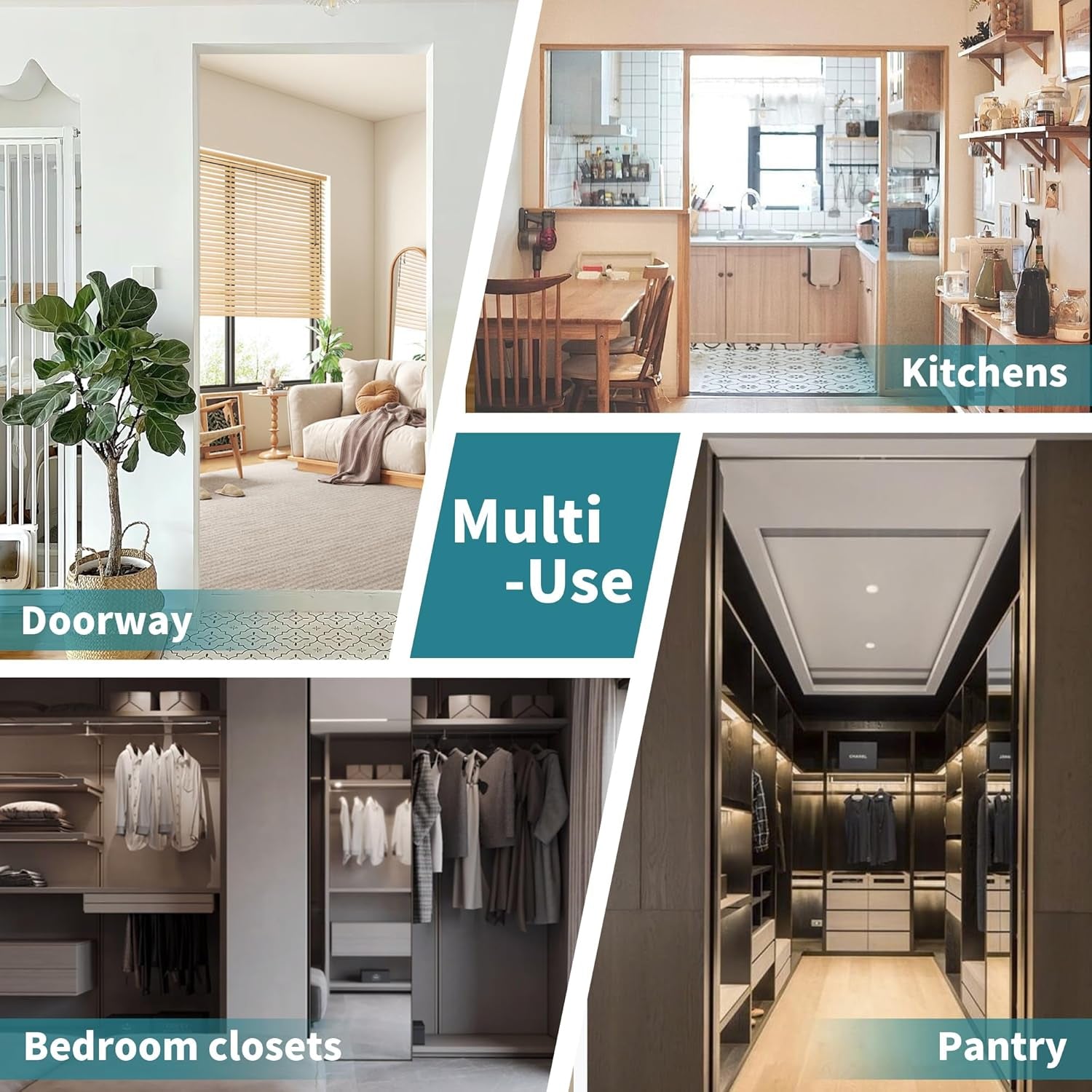 Door Curtain for Doorway, Closet Curtain for Open Closet, Thermal Insulated Privacy Blackout Grommet Drape, 1 Panel, Dark Grey, 34 X 80 Inch