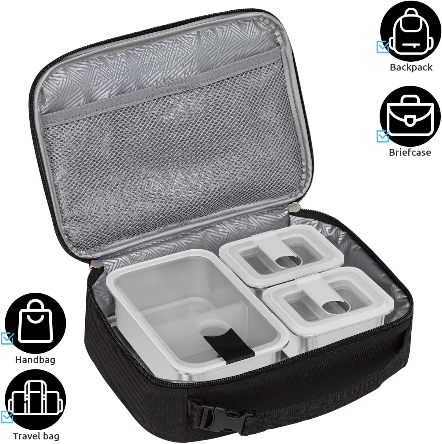 Stainless Steel Snack Box Containers for Kids, 3 Pack 12.8 Oz Leak-Proof Microwave-Safe Small Food Storage Container with Lid, Metal Compact Bento Lunch Box Container for School Travel