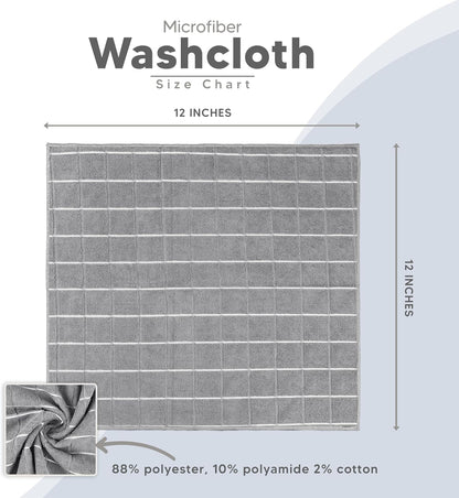 - Microfiber Kitchen Towels, Super Absorbent 12 X 12 Inches, Durable, Soft, and Lint Free Dish Towels, Ideal for Cleaning Dishes, Pans, and Kitchen Appliance (8 Pack, Grey)
