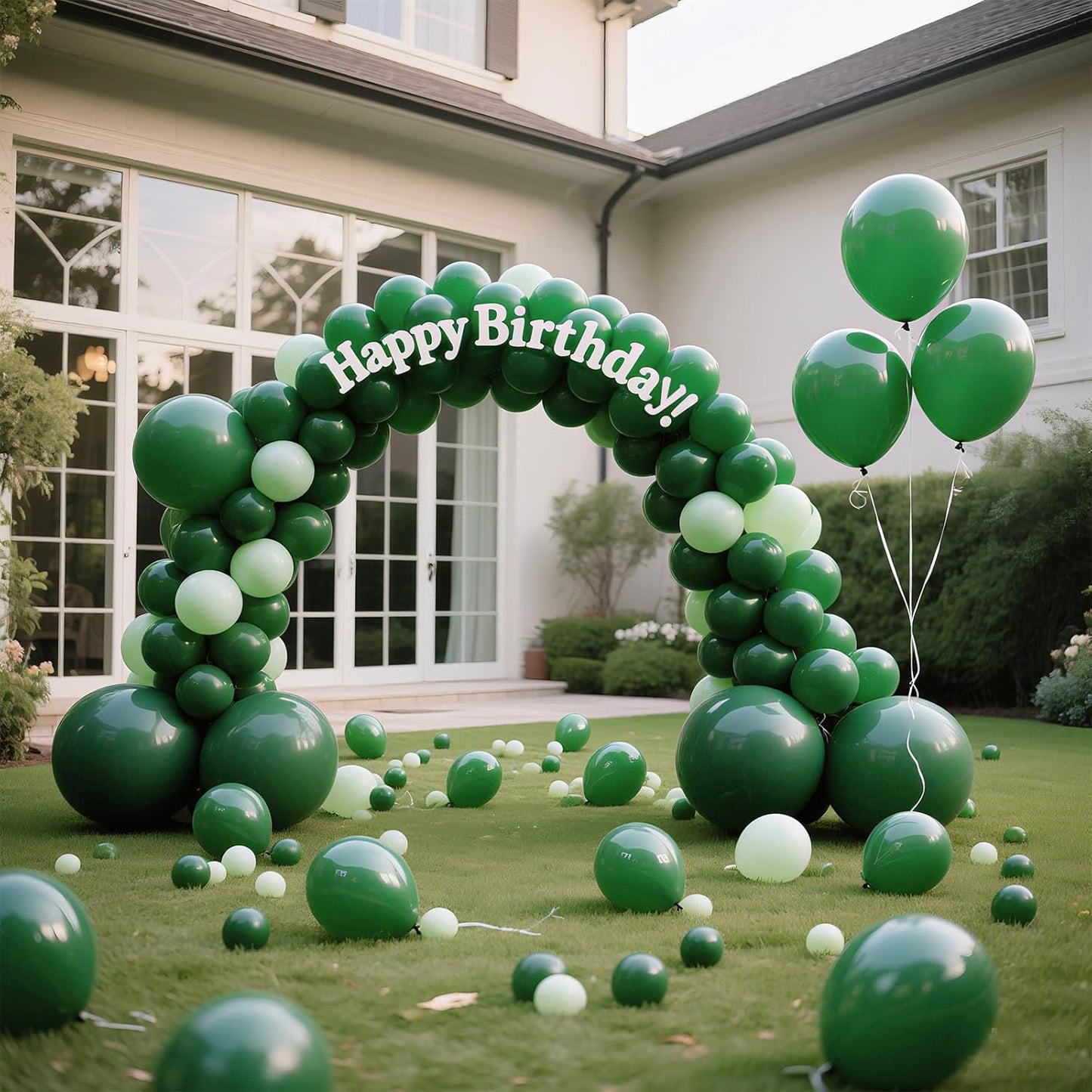 Green Balloons 145 Pcs Dark Green Safari Party Decorations Different Sizes of 18 12 10 5 Inch Emerald Green Balloons for Balloon Garland Balloon Arch as Wedding Birthday Party Decorations