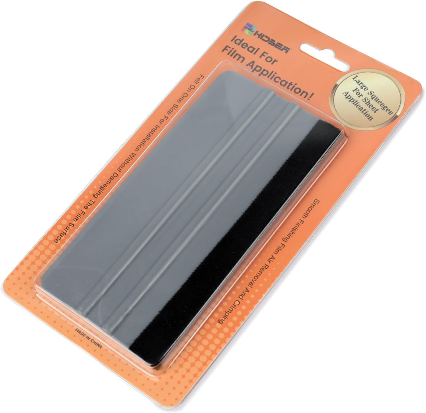 Window Felt Squeegee Tool, Vinyl Scraper for Window Privacy Film, Wallpaper and Car Glass, Tint Squeegee Installation Tool Protection Scratches Film Soothing, 5.9 * 3.1 Inch, Grey