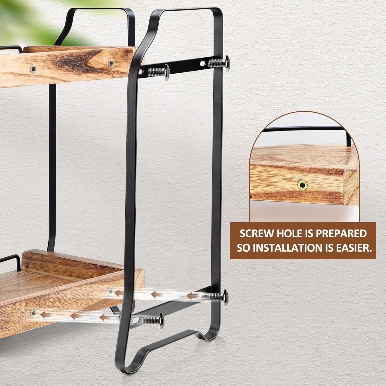Two-Tier Wooden Corner Bathroom Countertop Organizer for Makeup and Skincare Storage