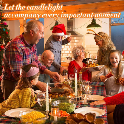 8 Inch 4Pack Spiral Taper Candles，Smokeless & Unscented & Dripless, for Weddings, Birthdays, Dinner Parties, Rituals, Prayer, Birthdays, Meditation