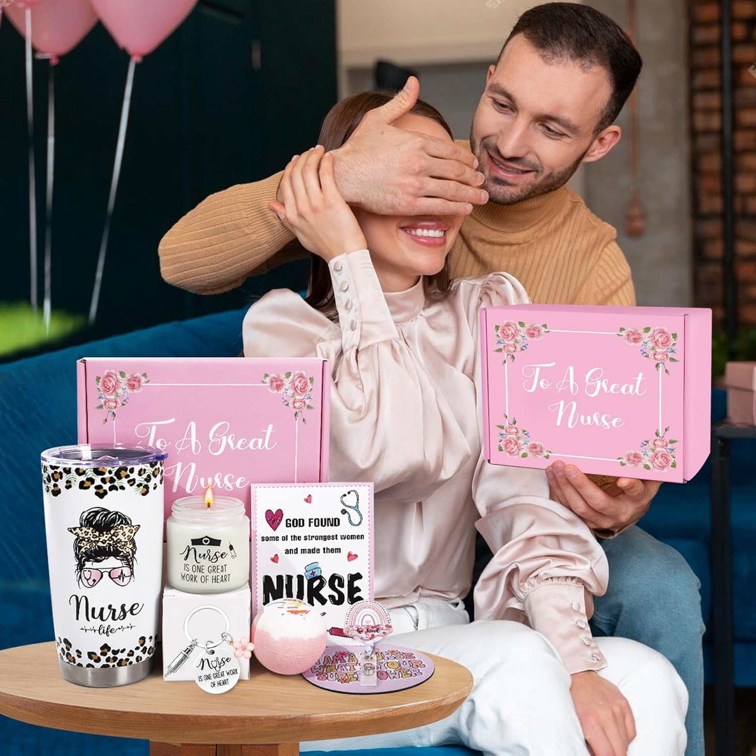 Nurse Gifts for Women, Nurses Week Gifts, Nurses Appreciation Gift for Graduation, Mothers Day, Birthday, Christmas, New Nurse Practitioner Gift - 20 OZ Tumbler Set for Nurses