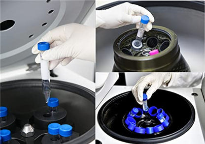 Ackers Conical Centrifuge Tubes 15Ml, 100 Pcs Sterile Plastic Test Tubes with Screw Caps, Polypropylene Container with Graduated and Write-On Spot, Non-Pyrogenic, Dn/Rnase Free