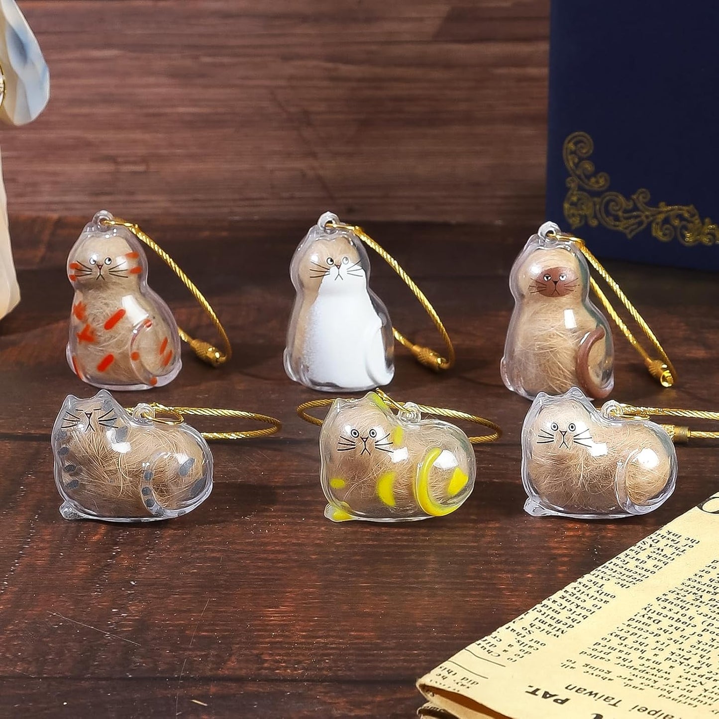 Cat Hair Holder Keychain | Hair Storage Bottle | Pet Fur Keepsake-Hold Fur & Keys in 6 Heart-Touching Styles, Always Keep Your Beloved Cat Close, Engravable Pet Memorial Gift for Owners