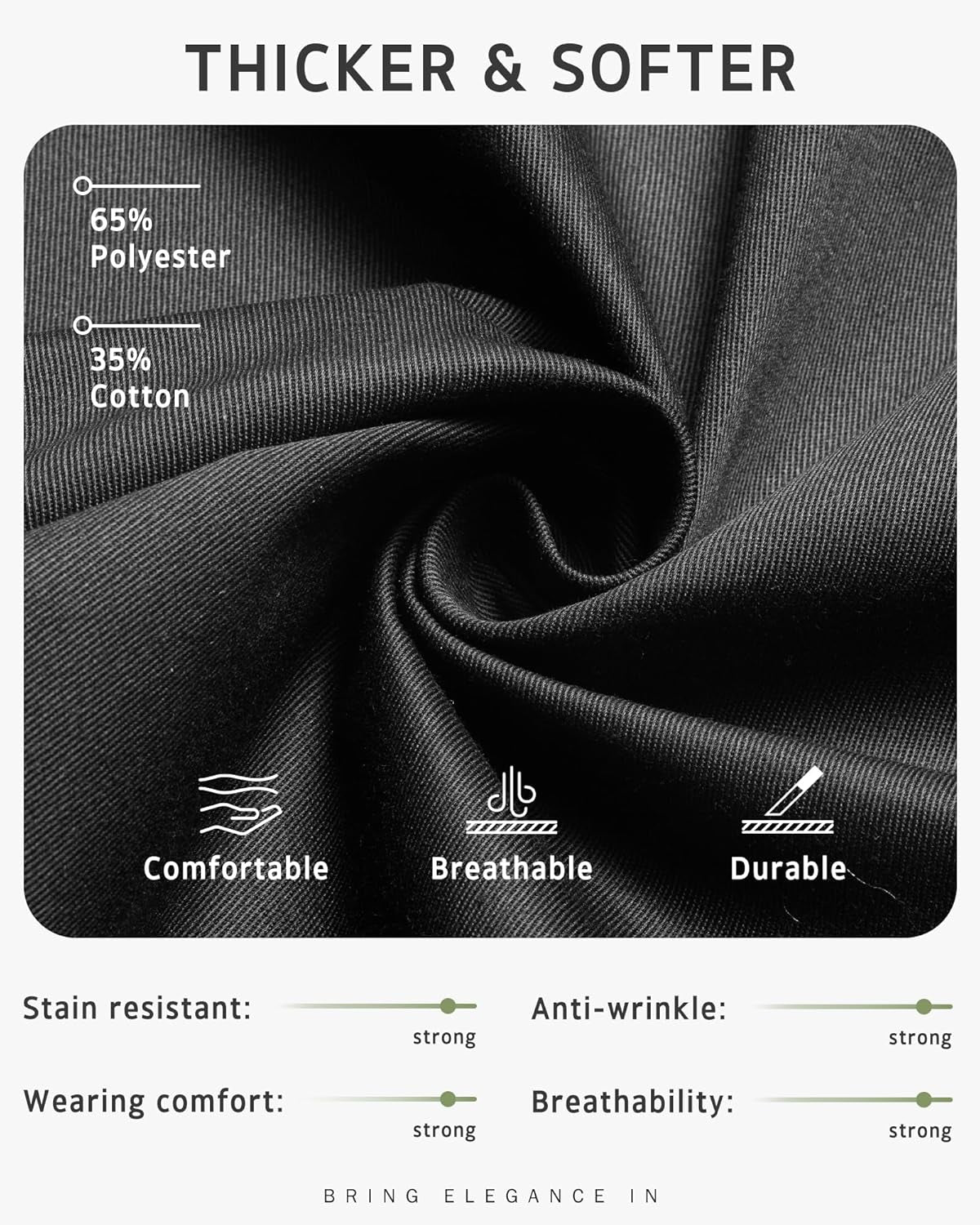 Chef Apron for Men Women Kitchen Cooking Apron with Pockets, Adjustable Bib Aprons Stain Resistant, 1 Pack