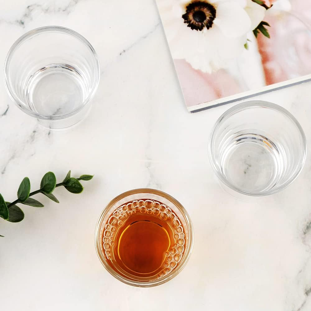 Heavy Base Shot Glasses, 1.5 Oz Sets of Clear Shot Glass (6 Pack), Measuring Cup for Espresso, Liquid, and Wine - Heavy Glass (Glass, 6Pack)