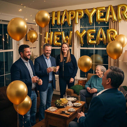 Metallic Gold Balloons 145 Pcs Gold Metallic Balloon Arch Kit Different Sizes of 18 12 10 5 Inch Gold Balloons for Balloon Garland Kit or Balloon Arch as Birthday Party Decorations