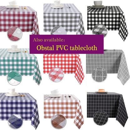 210GSM Square Green Table Cloth, Christmas Decorations Waterproof Tablecloth, Table Cover Protector for Holiday Party Use (Green,60 X 60 Inch)