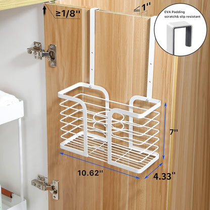 Adjustable Height Hair Dryer Holder - Professional Hair Tool Organizer for Bathroom Storage of Hot Styling Tools, Including Hair Dryer, Flat Iron, Curling Iron, and Straightener