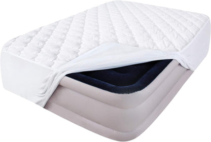 Queen Mattress Pad Thick Quilted Mattress Topper, Air Mattress Cover, Super Soft Breathable and Noiseless down Alternative Fiber Extra Thick Mattress Pad with Deep Pocket Fits up to 23 Inch Mattress
