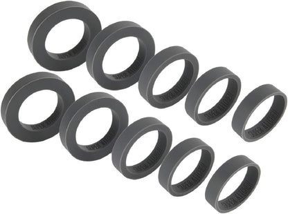 Silicone Guide Rings for Rolling Pin (10 Piece Set) Silicon Thickness Spacer Bands for Baking Dough Roller Fit 1.5 Inches(3.8Cm) Wide Roll Pins,By