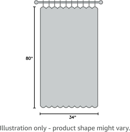 Door Curtain for Doorway, Closet Curtain for Open Closet, Thermal Insulated Privacy Blackout Grommet Drape, 1 Panel, Dark Grey, 34 X 80 Inch