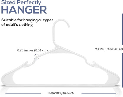 - Plastic Hangers 50 Pack - Space Saving Clothes Hanger - Durable and Strong Closet Organizers and Storage Makes It Ideal Apartment or Dorm Room Essentials for Girls or Guys (White)