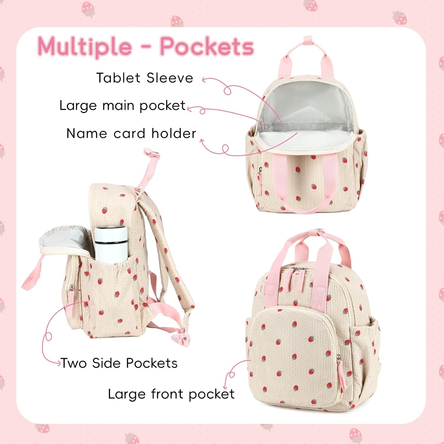 Toddler Backpack for Girls Boys 2-4 Cute 12" Preschool Kindergarten Backpacks Kids Daycare Bags School Travel