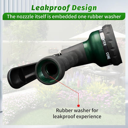 Garden Hose Nozzle, Water Sprayer Nozzle with 7 Adjustable Watering Patterns,Slip Resistant Nozzle for Plants,Lawn,Washing Cars,Window Cleaning,Showering Pets & Outdoor Fun.