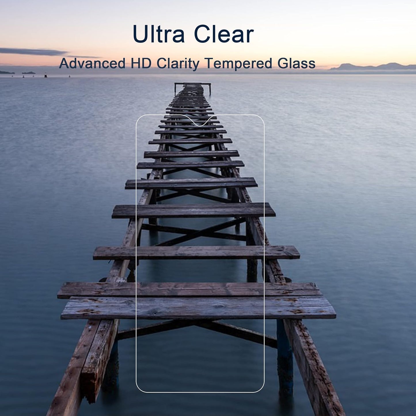 Screen Protector for Galaxy A01 [5.7 Inch] 3 Pack Tempered Glass Ultra Clear Anti-Scratch Case Friendly