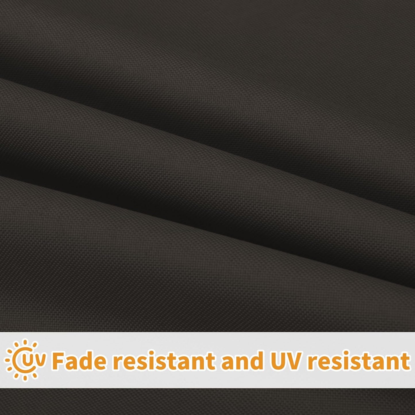 42X18X3 Inch Waterproof Outdoor Couch Bench Cushion Covers Only Replacement Non-Slip Patio Seat Cushion Slipcover with Zipper and Adjustable Straps Dark Brown