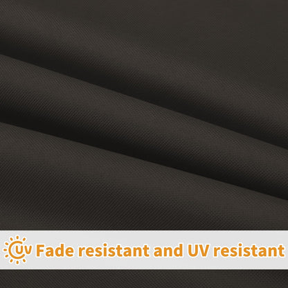 42X18X3 Inch Waterproof Outdoor Couch Bench Cushion Covers Only Replacement Non-Slip Patio Seat Cushion Slipcover with Zipper and Adjustable Straps Dark Brown