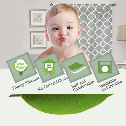 Beautiful Quatrefoil Dove Pattern Thermal Insulated Blackout Tie up Curtains, Rod Pocket Home Fashion Balloon Shade for Small Window, W42 X L63 Inch-Dove(Set of 1)