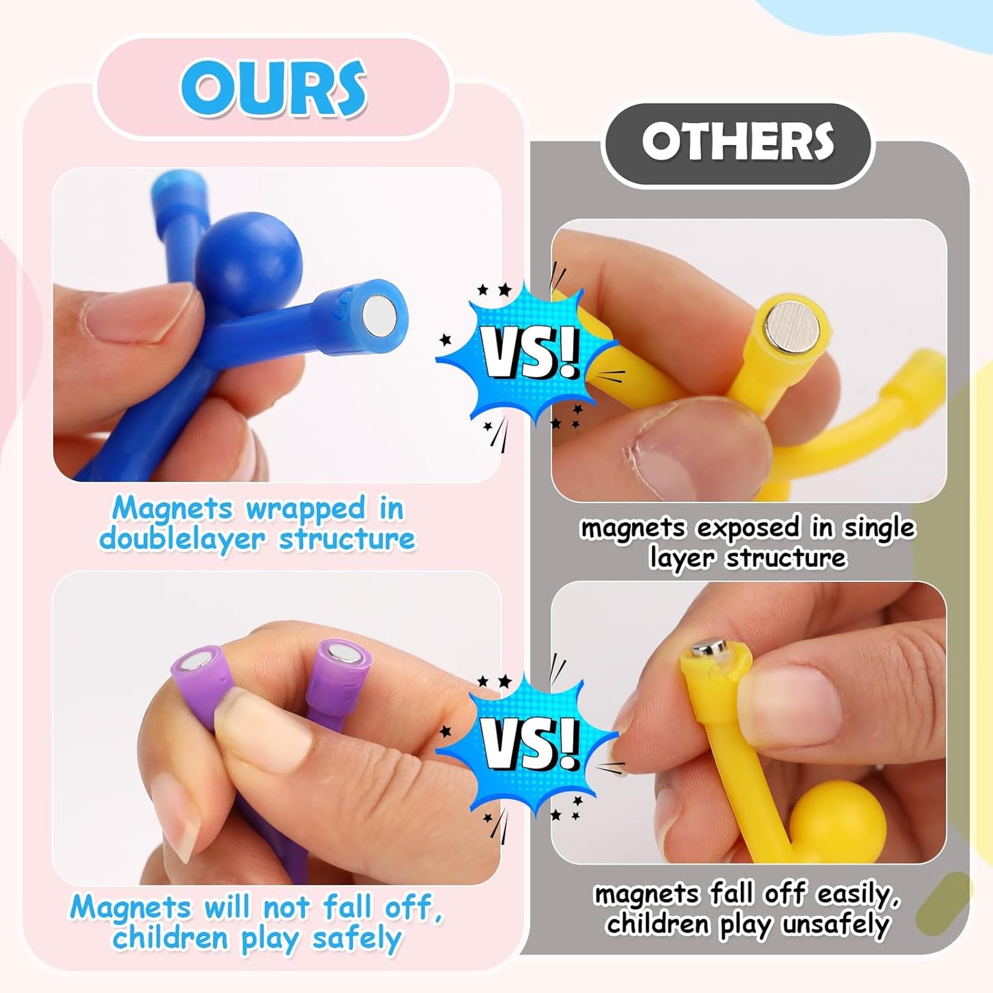 Black Magnetic Hooks, 30Lbs Strong Magnetic Hooks Heavy Duty with Epoxy Coating for Refrigerator, Magnetic Cruise Hooks for Hanging, Classroom, Office, and Kitchen - Pack of 12