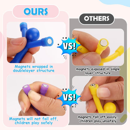 Black Magnetic Hooks, 30Lbs Strong Magnetic Hooks Heavy Duty with Epoxy Coating for Refrigerator, Magnetic Cruise Hooks for Hanging, Classroom, Office, and Kitchen - Pack of 12