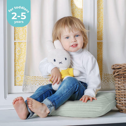 Toddler Pillow (Light Grey, 2 Pack) 13X18 Pillows for Sleeping, Soft and Breathable Cotton Blend Shell, Small Kids Pillow Perfect for Toddler Bed and Travel (Intended for Age 2 and Up)