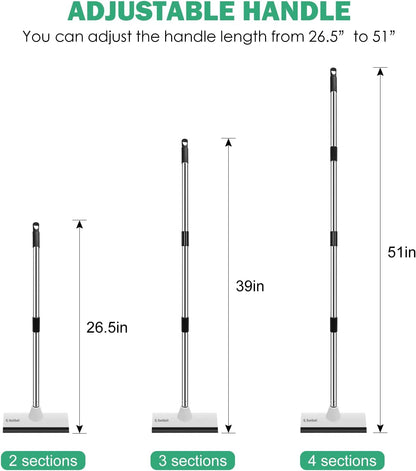 Toilet Brush and Holder & Floor Scrub Brush for Cleaning Shower Bathroom