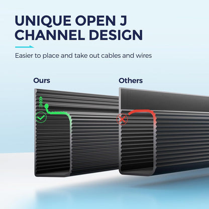 2 Pack Safe & Tidy Cable Management Solution - Protect Kids & Pets with Home & Office Cable Management under Desk,Cable Organizer, Cable Management Kit,Cord Organizer for Desk, 15.7Inx2