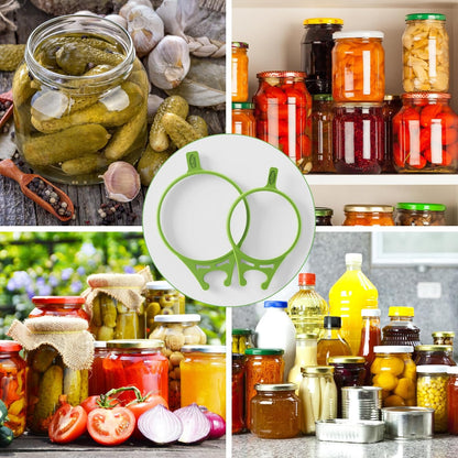 2 Pack Pickle Fork Pickle Grabber Tool-Pickle Picker for the Jar, Kitchen Gadgets Pickle Gifts Suitable for Olives Green