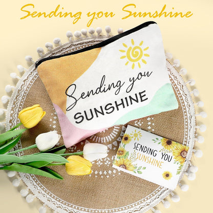Sunflower Initial Gifts, Get Well Soon Gifts, Self Care Spa Birthday Gifts for Women Monogrammed Gifts, Sunshine Gift Baskets, Personalized Gifts, J