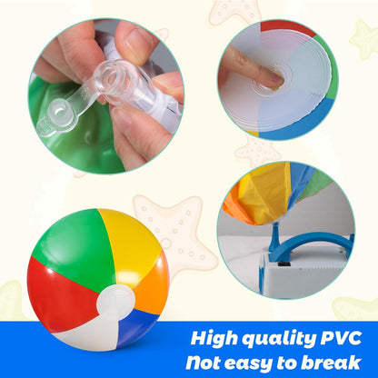 2PCS Large Beach Balls, 42Inche Inflatable Pool Balls Toys for Summer Pool Beach Party