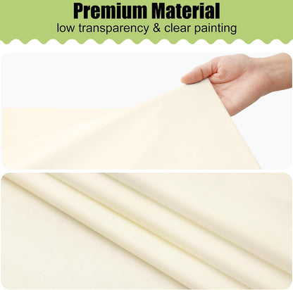 Beige Waterproof Disposable Tablecloths - 6 Pack, 54 x 108 Inch Rectangular Covers for Events, Durable and Leakproof Plastic Table Covers