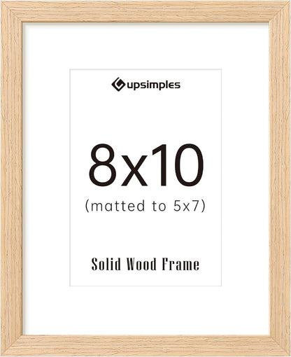 1Pack Wooden Frame 8X10 Bundle with 1 PVC 8X10
