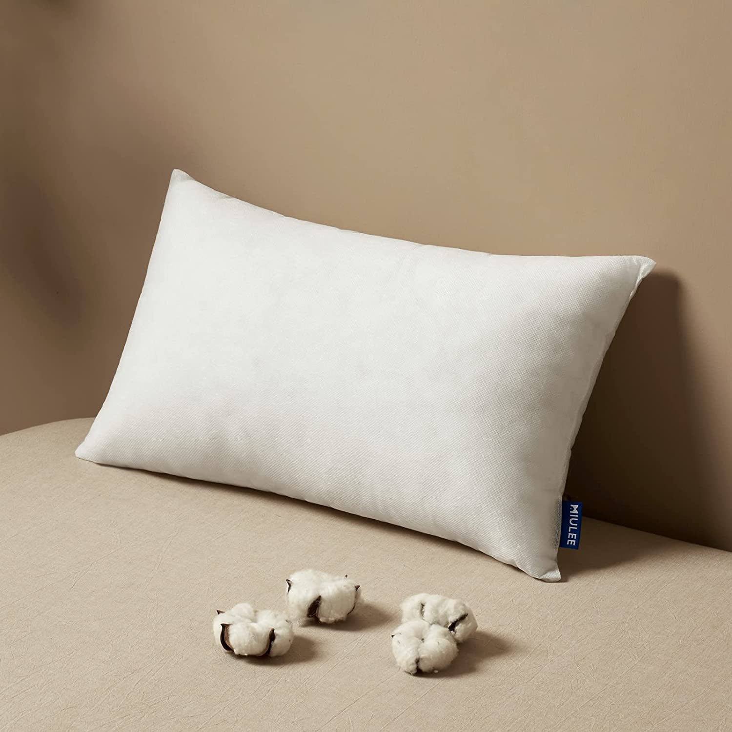 12x20 Inch Decorative Rectangle Pillow Insert, Premium Fluffy Cushion Filler for Sofa and Living Room