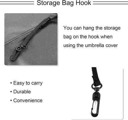 Umbarlla Cover Waterproof Heavy Duty 600D Oxford Patio Umbrella Cover for 7Ft to 10Ft Umbrella Covers for Umbrellas Outdoor Garden Umbrellas Parasol Cover with Push Rod