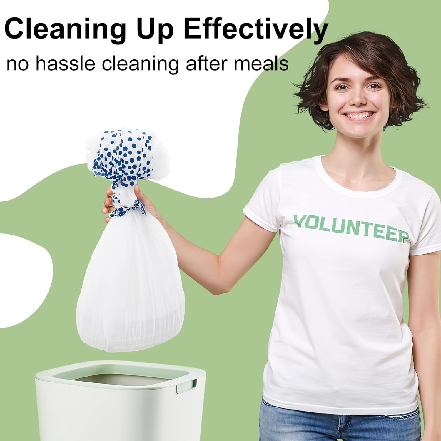 4 Packs Dot Disposable Table Cloth, 54 X 108 Inch Waterproof Plastic Tablecloth, Rectangle Navy Dots in White Table Covers for Picnic, Birthday, Party