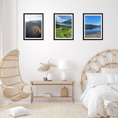 12X16 Black Picture Frame for 30 X 40Cm Diamond Painting Art, Display Photo 12 X 16 or 10 X 14 without Mat, Wall Hanging Large Diamond Painting Frames with Plexiglass
