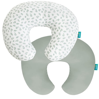 Nursing Pillow Cover 2 Pack Fit for Boppy Pillow, Breathable & Skin-Friendly Nursing Slipcovers for Breastfeeding Mom, Comfortable & Machine Washable Nursing Covers