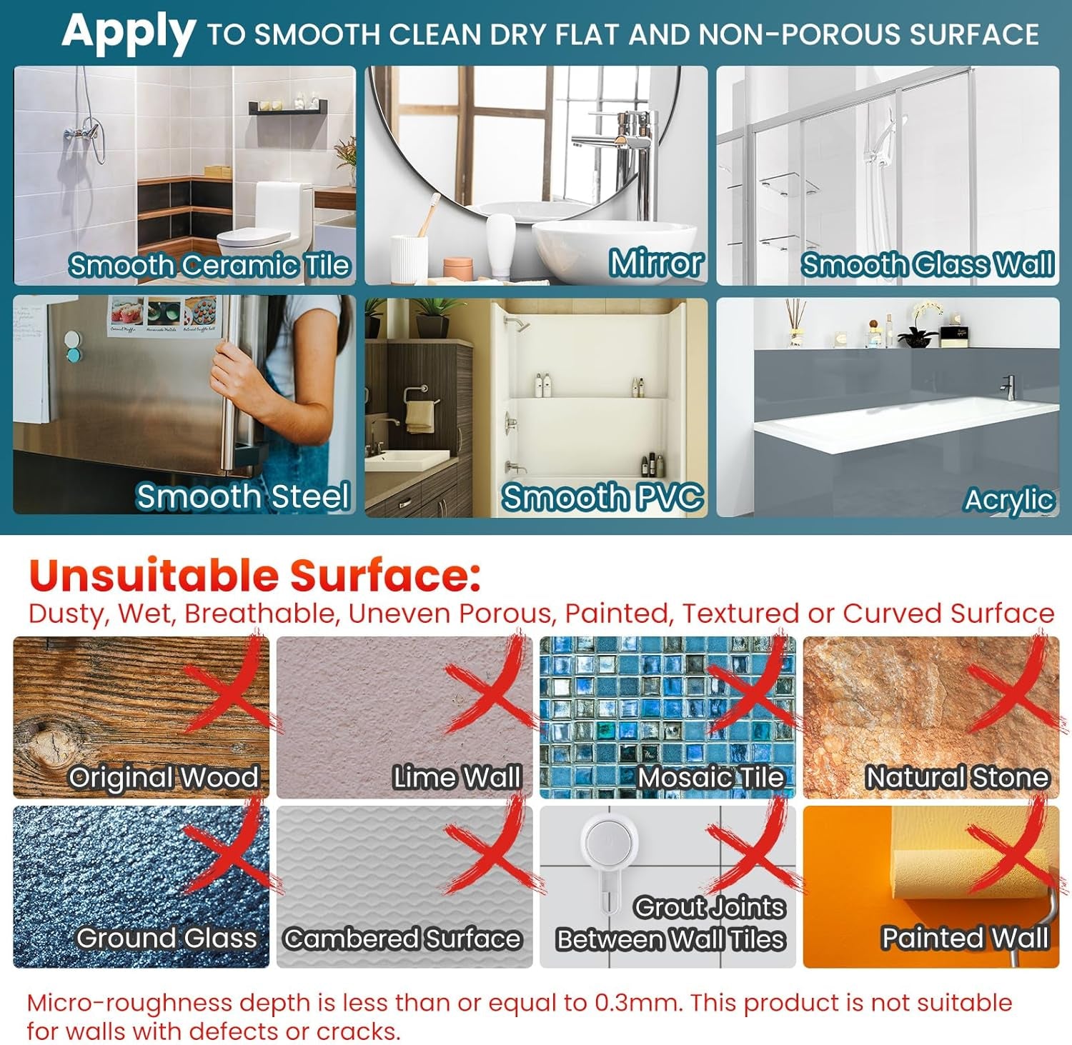 Suction Cup Razor Holder for Shower Wall 2 Pack, Versatile Suction Cup Hooks for Razor, Towel, Loofah, Squeegee, Cell Phone, Removable Damage-Free Hanging Shower Hook, Shaver Holder, Black