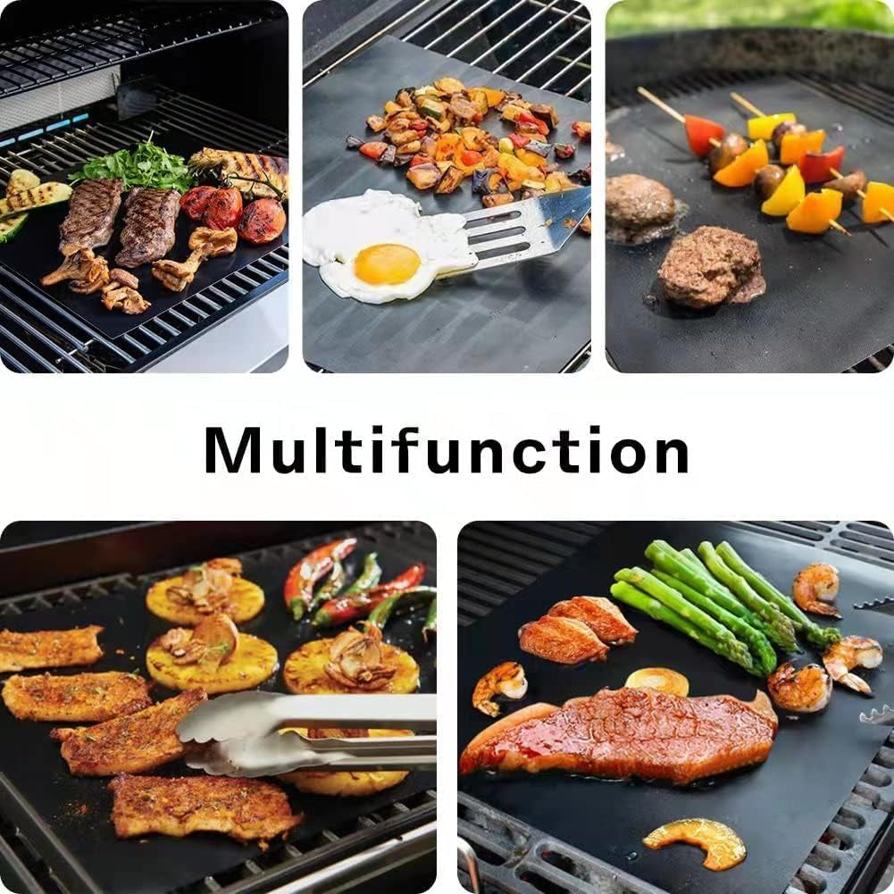 3 Pack Oven Liners for Bottom of Electric Gas Oven, Non-Stick Air Fryer Liners Reusable Teflon Baking Sheets Compatible with Instant Pot 10 Qt Air Fryer Accessories Baking Mat