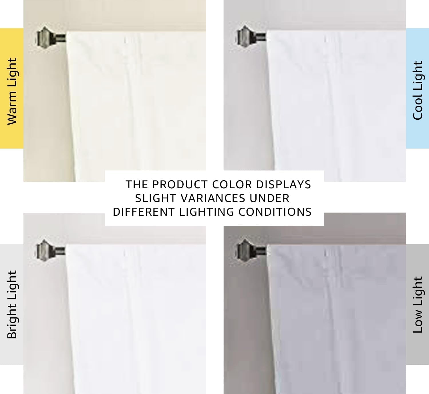 White Blackout Tie up Curtains Thermal Insulated Balloon Roman Shade Bathroom Window Adjustable Rod Pocket for Small Window 42 Inch by 45 Inch,Pure White