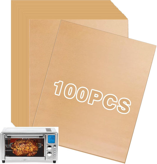 Parchment Paper Liners for Emeril Lagasse Everyday 360 Stainless Steel Air Fryer, 100 PCS Unbleached Baking Parchment Paper Disposable