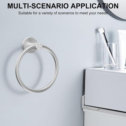 Towel Holder for Bathroom Wall & Toilet Paper Holder Wall Mount Silver Bathroom Toilet Paper Roll Holders 304 Stainless Steel Tissue Holder